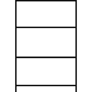 Reifenregal, Grundfeld, verzinkt, 4 Lagerebenen, Fachlast 250 kg, BxTxH 875x400x2500 mm