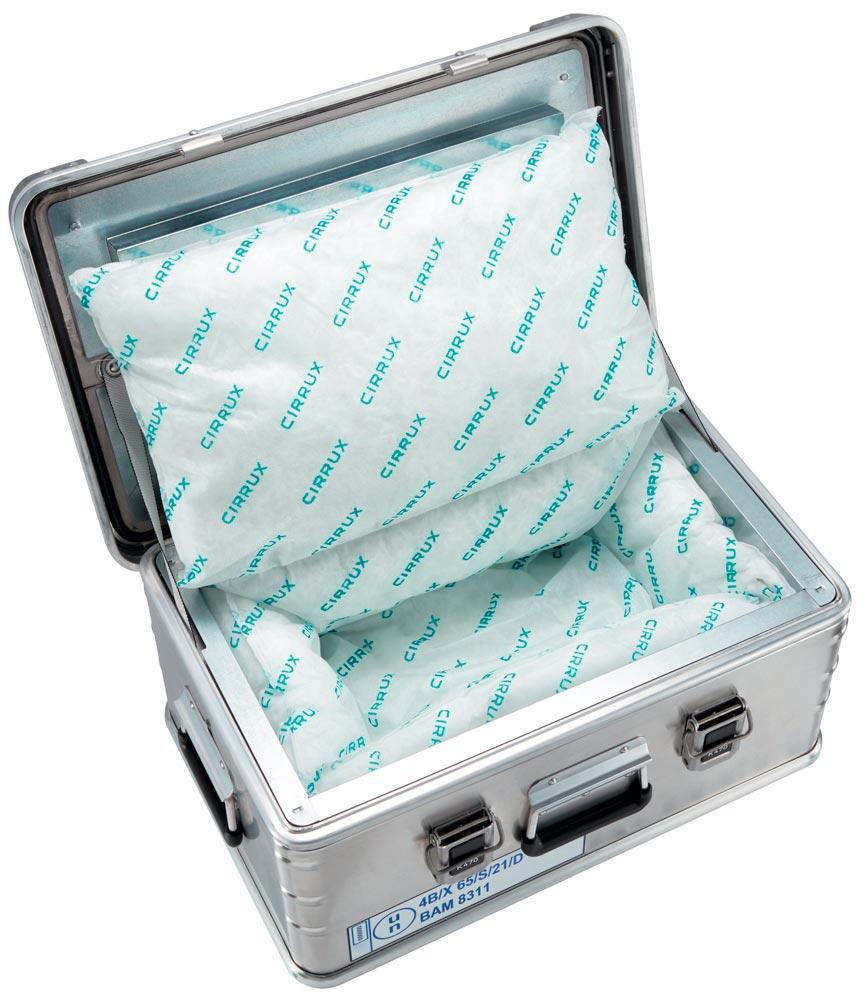 Universal-Aluminium-Transportbox für Akkus, Alu Kiste, BxTxH 600x400x250 mm, Gewicht 11,5 kg