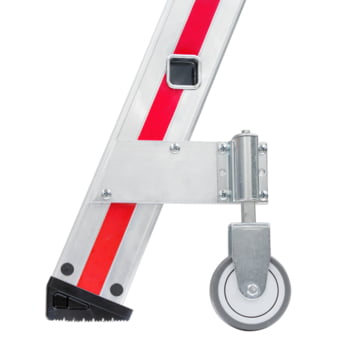 Plattformleiter mit Handlauf - Leiterlänge 2.200 mm - mit Einhängehaken und Ablageschale - Aluleiter - Hymer