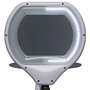 Schreibtischlampe, LED-Lupenlampe, 3 Dioptrien, 1,75-fache Vergrößerung, 84 LEDs, dimmbar, Höhe 420 mm