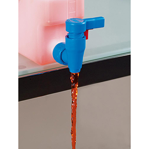 Ablasshahn mit Überwurfmutter