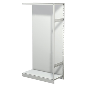 Aktenregal, Büroregal - Steckregal mit Rückwand