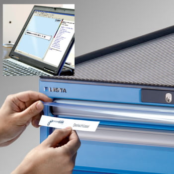 Lista Schubladenschrank - 14.256.020 - 850x564x572 mm (HxBxT) - 5 Schubladen - 75 kg - Key Lock - lichtgrau (RAL 7035)