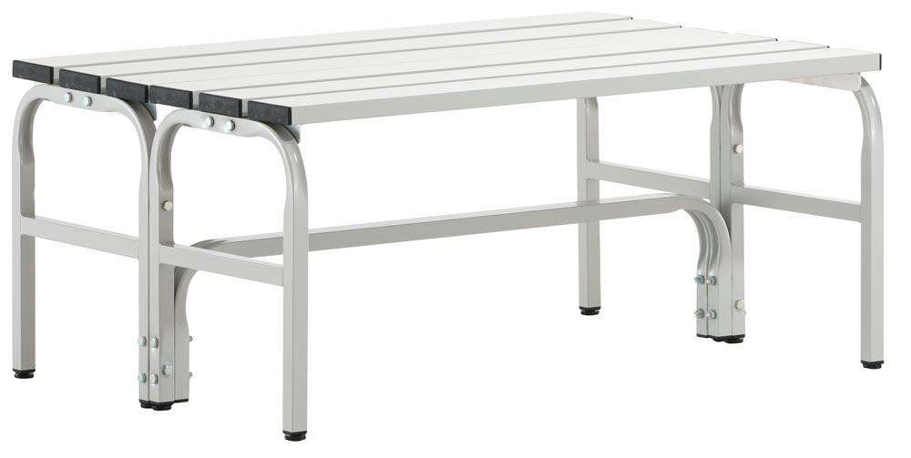 Garderobenbank, doppelseitig, Breite 101,5 cm, Höhe 45 cm, Tiefe 70 cm