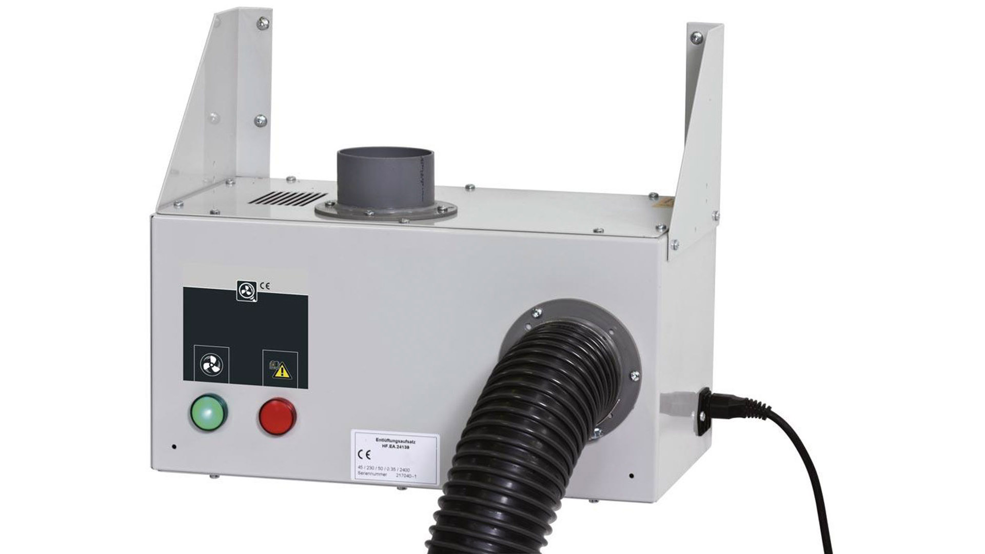 Entlüftungsaufsatz zur Wandmontage