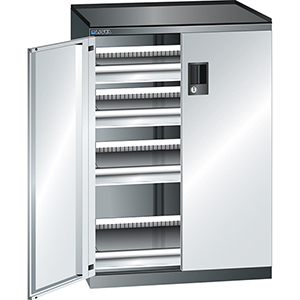 Schubladenschrank m. Flügeltüren