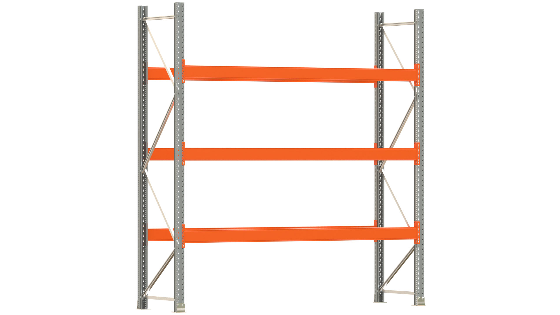 Palettenregal ARTUS - Breite 287 cm - Höhe 300 cm - Tiefe 80 cm - Fachlast 3000 kg - 8 Palettenstellplätze