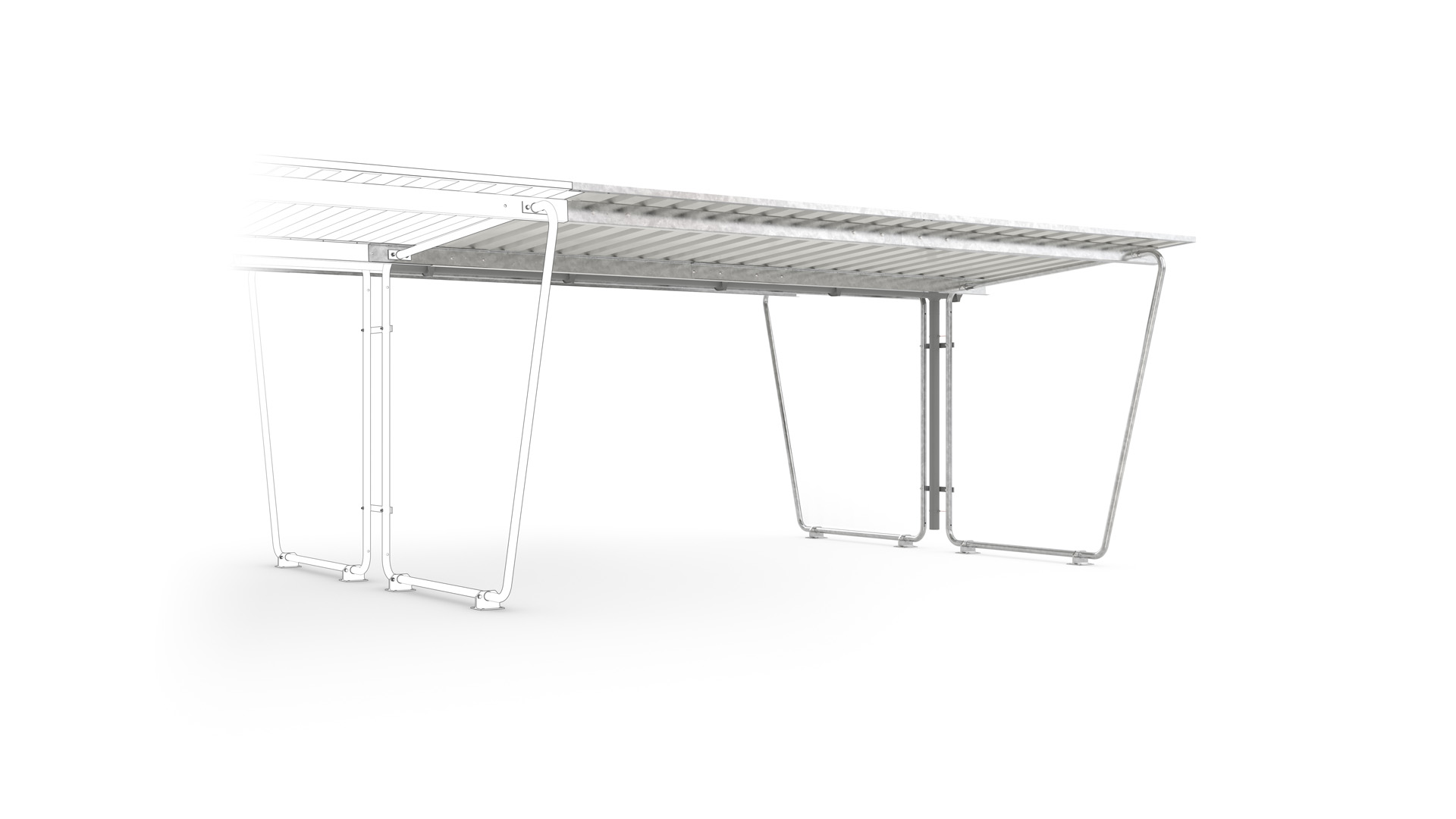 Fahrradunterstand, Überdachung Modell Siegen