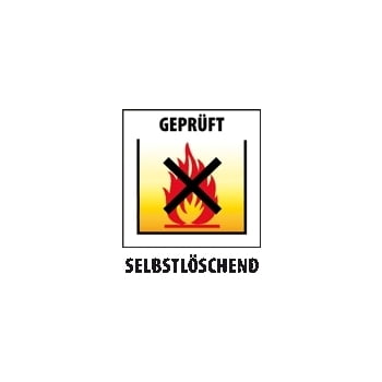 selbstlöschender Wertstoffsammler, Abfallbehälter - Volumen 45 l, Farbe grau