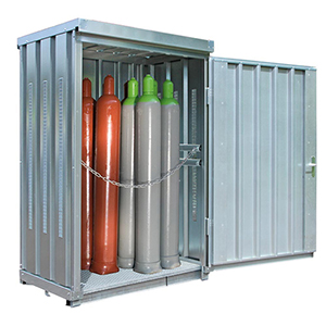 Gasflaschenlager, Gasflaschencontainer, Safe-Gasmagazin