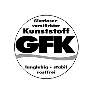 GFK-Rechteckbehälter, ohne Staplertaschen, Volumen 1500 l, BxTxH oben auß/inn 1820/1680x1390/1250x810/800 mm, Farbe grün