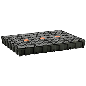 PE-Auffangwanne mit PE-Rost