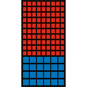 Wandregal mit Sichtlagerkästen