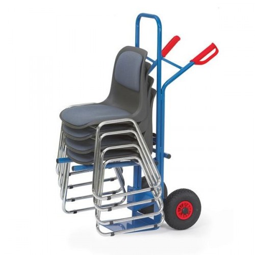 Fetra - Stuhlkarre - Tragkraft 300 kg - (BxT) 320 x 250 mm - Luftbereifung - Traggestell klappbar