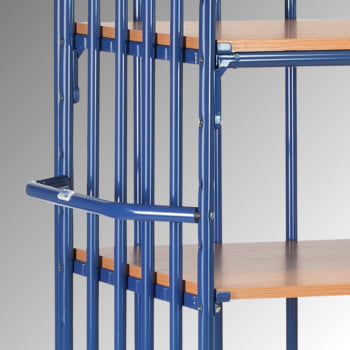 Fetra - Etagenwagen - Tragkraft 600 kg - 1.800 x 830 x 1.369 mm (HxBxT) - 4 Böden - 1 Längswand