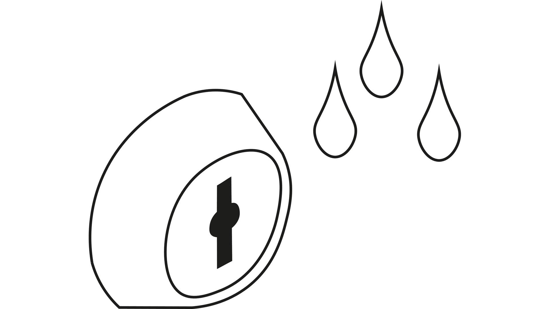 Feuchtraum-Drehzylinderschloss