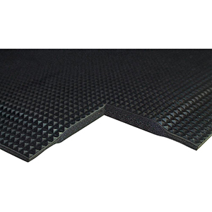 Arbeitsplatzmatte aus geschäumten PVC, versiegelte Oberfläsche mit griffiger Beschichtung, BxT 600x900 mm, Materialst. 10 mm