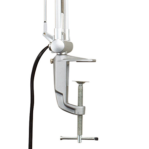 Schreibtischlampe, LED-Leuchte BUSINESS, Leuchtenkopf Durchm. 142 mm, Höhe 450 mm, 18 LEDs, 11 W, anthrazit/silber