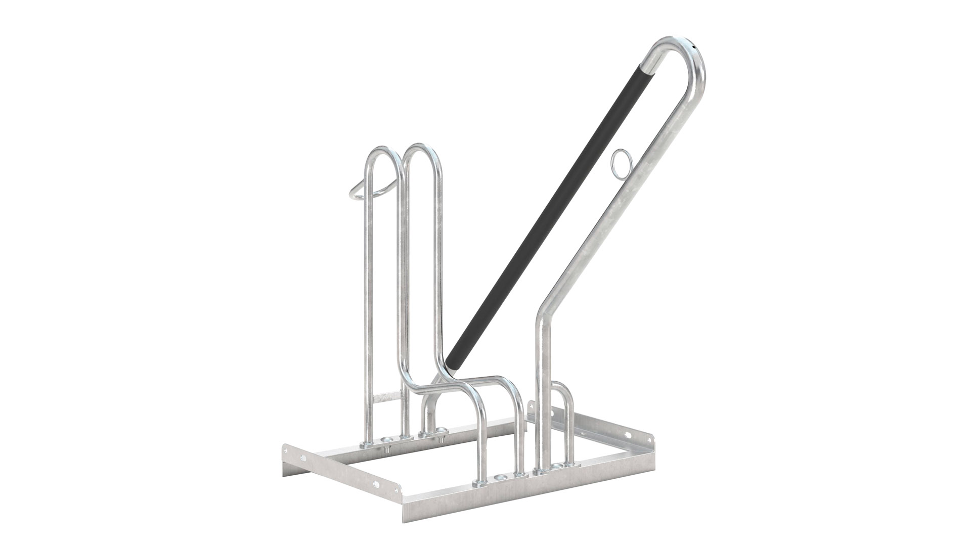 Fahrradbügel, Anlehnbügel - für 1 Fahrräder - Breite: 60 cm - verzinkt