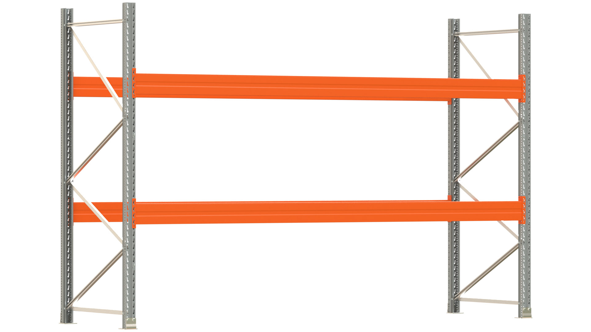 Palettenregal ARTUS - Breite 377 cm - Höhe 250 cm - Tiefe 110 cm - Fachlast 4000 kg - 12 Palettenstellplätze