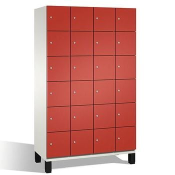 Fächerschrank, Breite 120 cm, Höhe 198 cm, Tiefe 52,5 cm, 24 Fächer