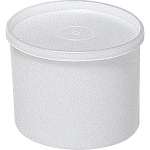 Universaldose, HDPE, natur, mit Deckel, Volumen 500 ml, Durchm.xHöhe 95x127 mm, VE 24 Stück