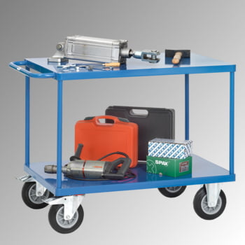 Fetra - Tischwagen - Tragkraft 600 kg - Ladefläche 800 x 1.200 mm - WG - 2 Etagen Stahlblech