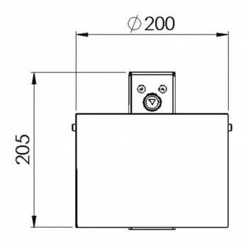 Wandaschenbecher, Aschenbecher, - 4 l - Wand- o. Pfostenmontage - Aschenbecher - anthrazitgrau