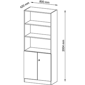 Schrankregal, Regalschrank