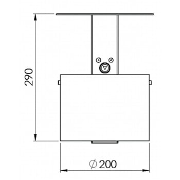Wandaschenbecher, Aschenbecher, - 4 l - mit Haube - Wand- o. Pfostenmontage - Aschenbecher - kobaltblau