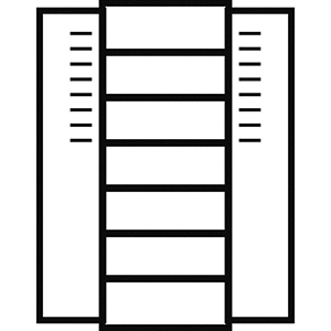 Flügeltürenschrank, BxTxH 680x280x1740 mm, RAL 7035 lichtgrau, Fachlast 50 kg