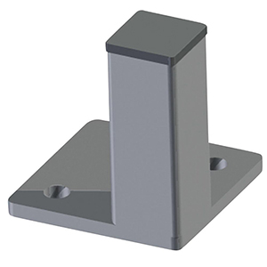 Eckpfosten für Trennwandschutzgitter