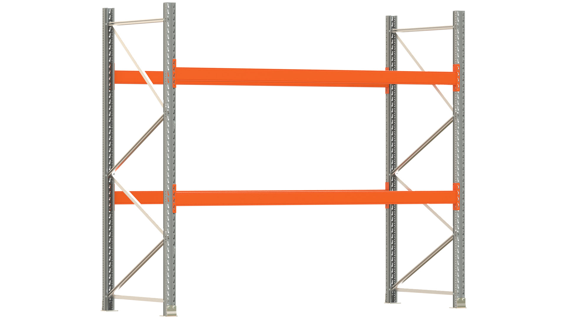 Palettenregal ARTUS - Breite 287 cm - Höhe 250 cm - Tiefe 110 cm - Fachlast 2000 kg - 9 Palettenstellplätze