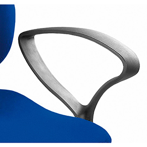 Armlehnen-Paar, fest, schwarz, passend für Support SY