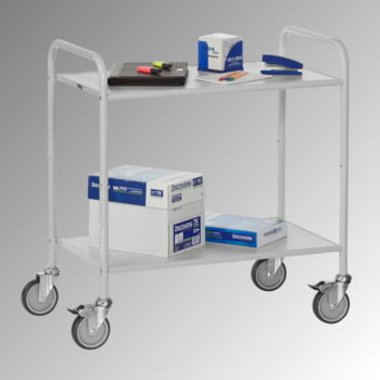 Fetra - Bürowagen - 150 kg - (BxT) 500 x 800 mm - 2 Etagen