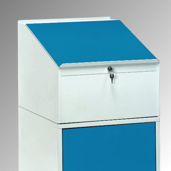 Fetra - Rollpult m. Schreibpultaufsatz - (BxT) 550 x 650 mm - 3 Böden