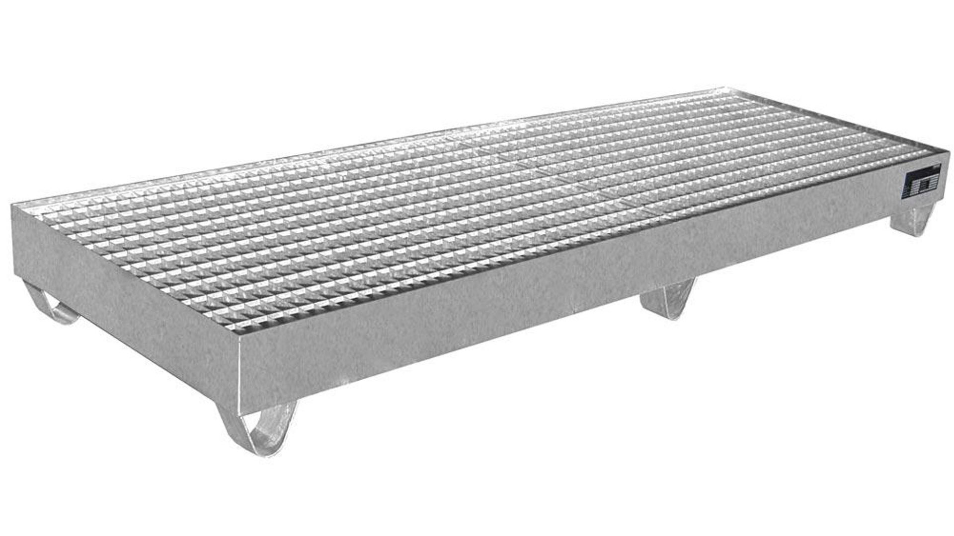 Gitterrost, Edelstahl, für Edelstahl Auffangwanne BxTxH 2400x800x250 mm