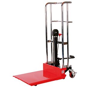 Plattformlift, Traglast 400 kg, mit Gabel + abnehmbarer Plattform BxT 576x650 mm, Hubbereich 90-1200 mm, Bereifung Polyurethan