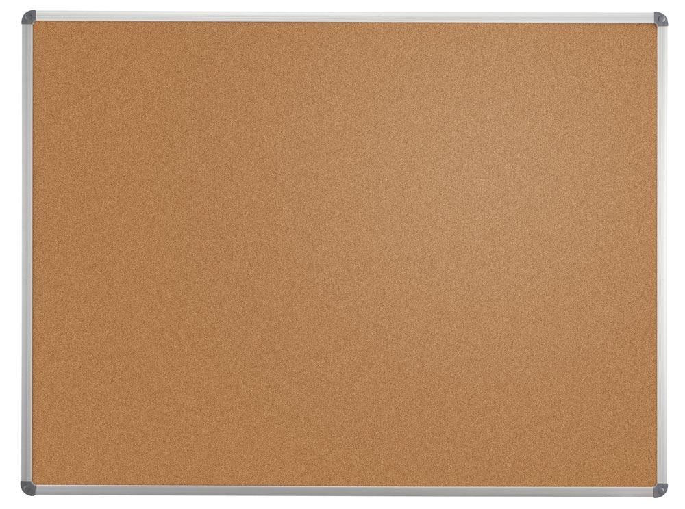 Pinnwand - Pinboard, Kork, BxH 600x450 mm, Alurahmen.