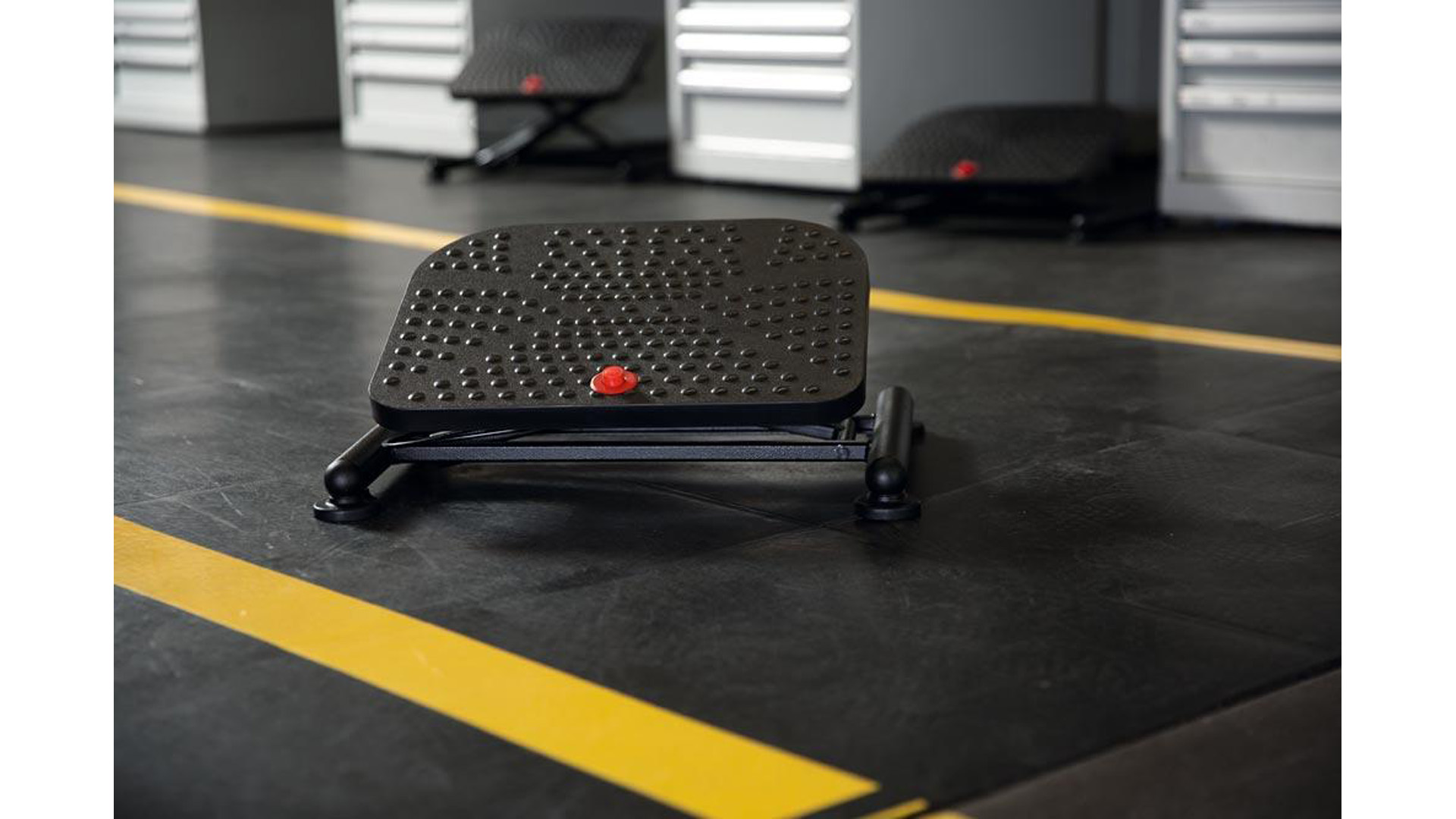 Fußstütze, höhenverstellbar,Trittfläche BxT 420x320mm , Gestell BxT 500x360 mm, Neigung 0-30, schwarz