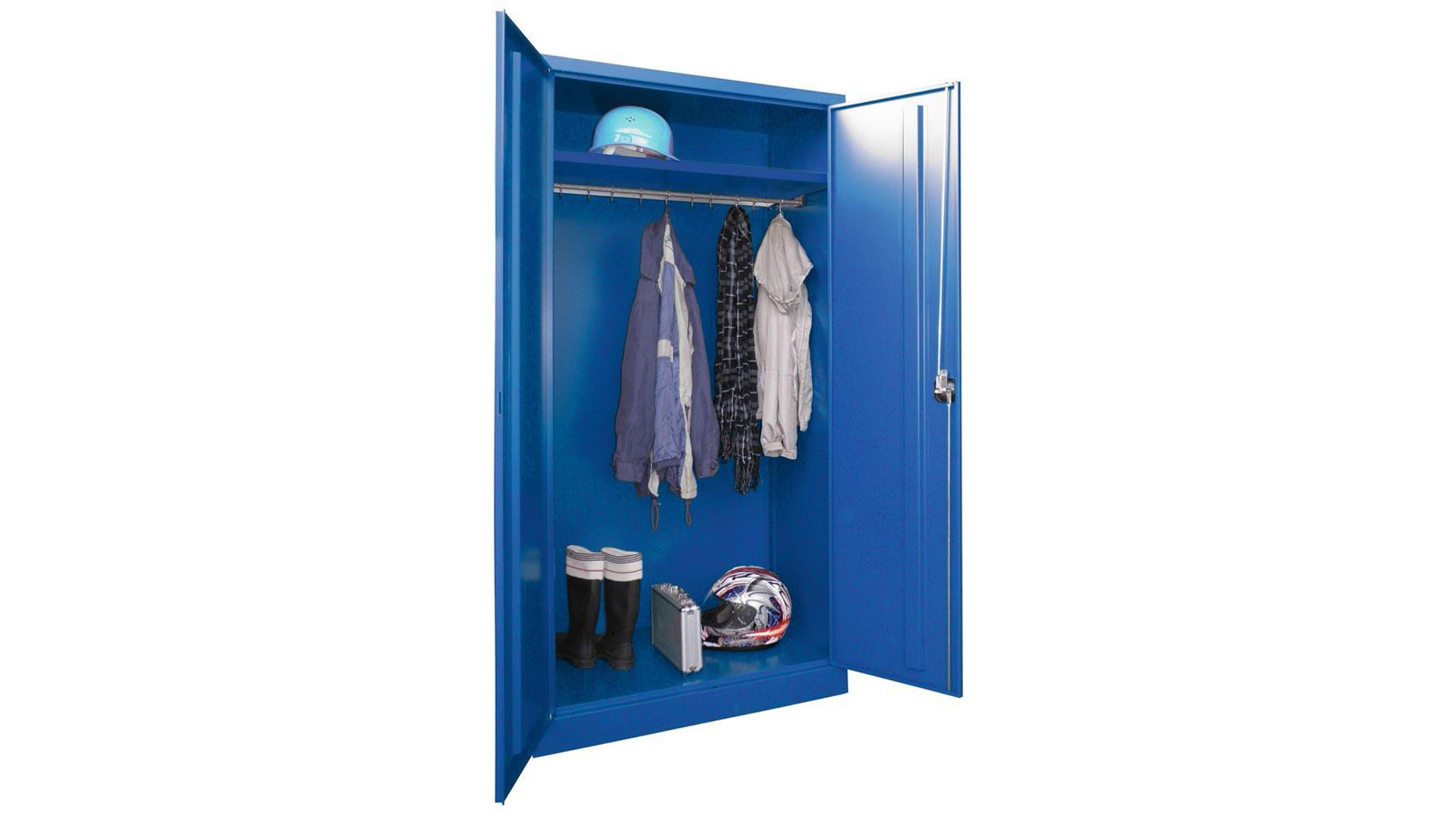 Spind - Garderobenschrank, Breite 100 cm, Höhe 195 cm, Tiefe 60 cm, 1 Abteil(e)