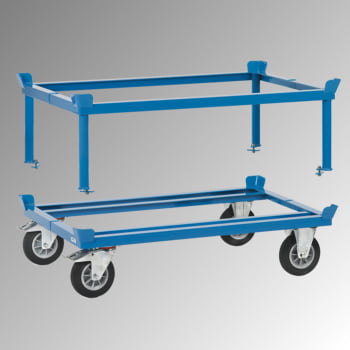 Fetra Palettenfahrgestell - Tragkraft 1.050 kg - 329 x 855 x 1.255 mm (HxBxT) - Polyamid Rollen