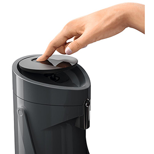 Pump-Isolierkanne, 1,9 Liter, Kunststoffgehäuse, Glas-Isolierkolben, anthrazit