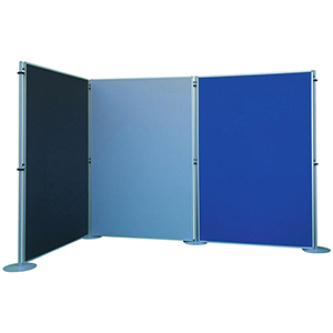 Raumteiler, Stellwandsystem, Wandelement, BxH 1200x2000 mm, Stoff grau