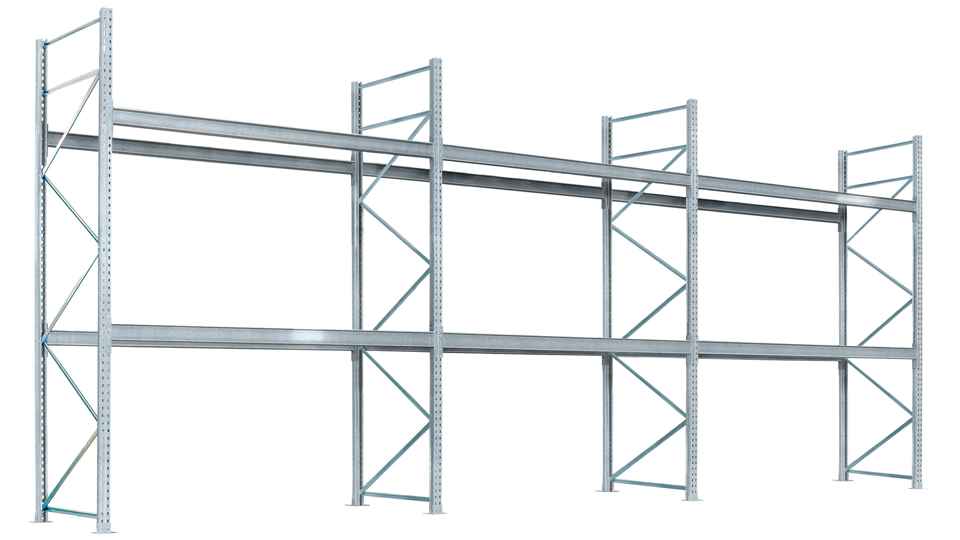 Feuerverzinktes Palettenregal - Set