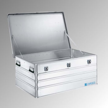 ZARGES Universalkiste K 470, Lagerbox, Alu Kiste - Volumen 414 l - 510 x 1.200 x 800 mm (H x B x T) - Aluminiumkiste