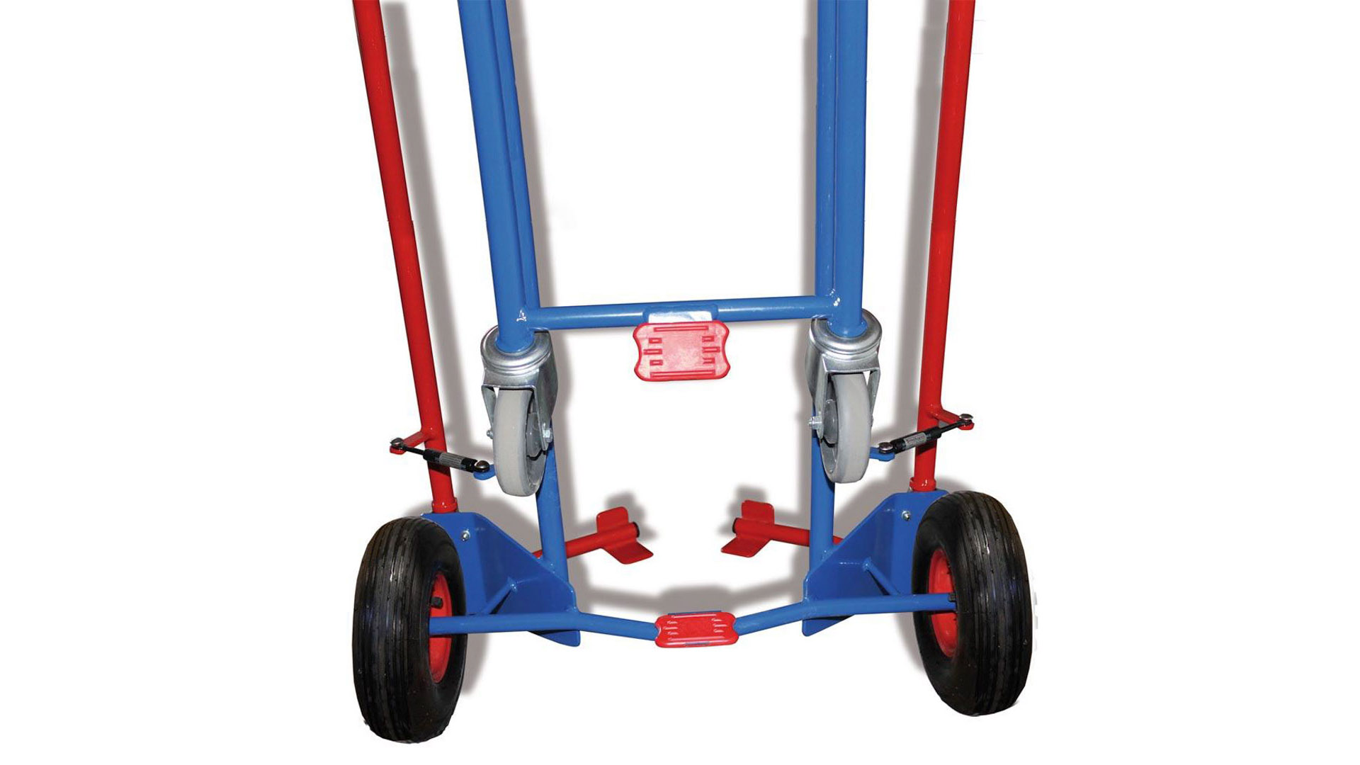 Reifenkarre mit Teleskopauszug und 2 Stützrädern, BxTxH 705x760x1300-1900 mm, Traglast 200 kg