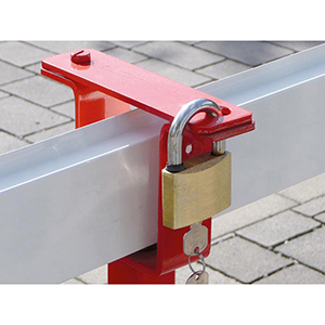 Vorhangschloss für Wegesperre