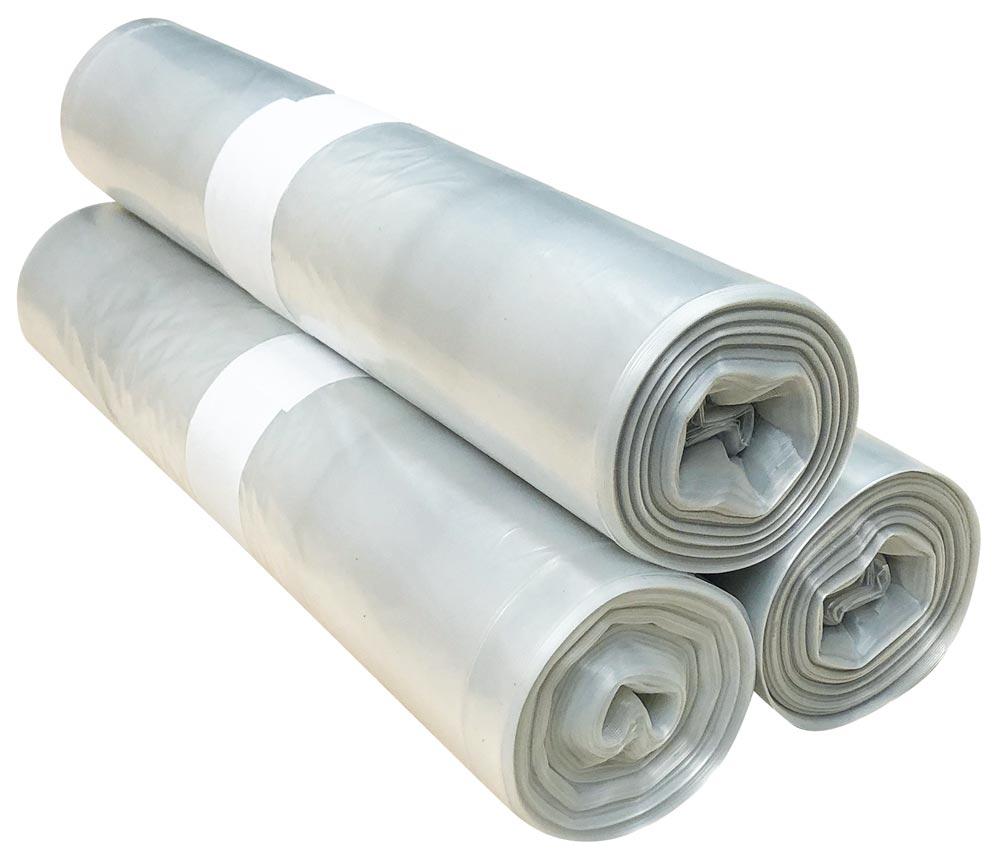 Müllsack, Vol. 120 Liter, Flex Typ 60, VE 10 Rollen mit 25 Stück, Gesamt 250 Stück, transparent