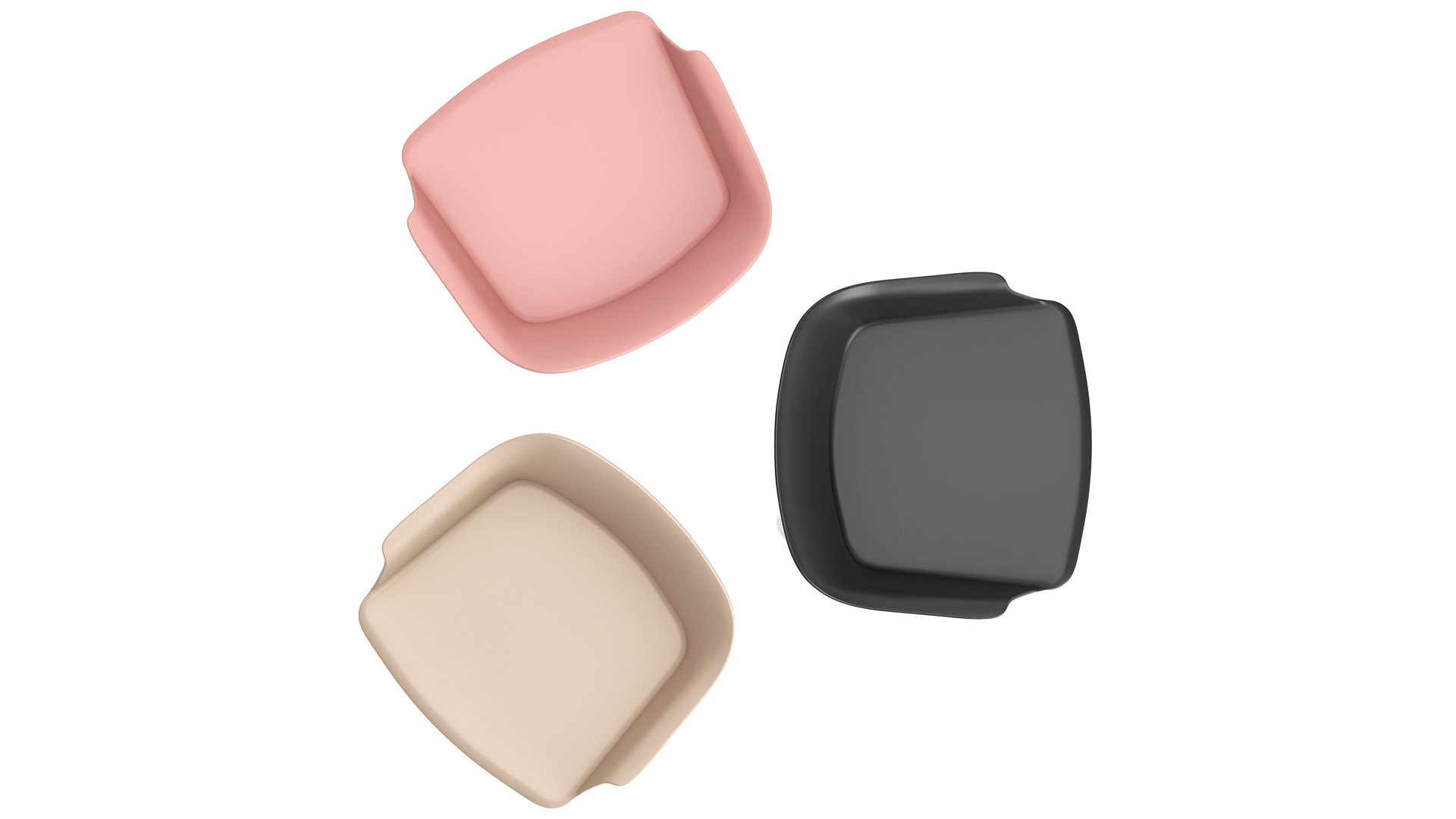 Besucherstuhl, Kunststoff, Sitz/Rücken puder, 4 Fuß Kunststoffgestell schwarz